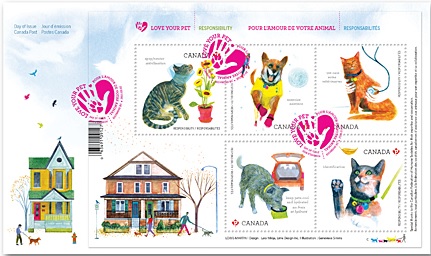 Canada:Love Your Pet Stamp Issue
